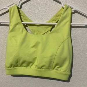 Soft yellow Sports bra